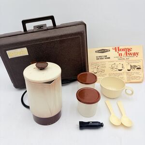 EMPIRE Home ’n Away 12V 120V COFFEEMAKER Travel Kit Case Tested Works